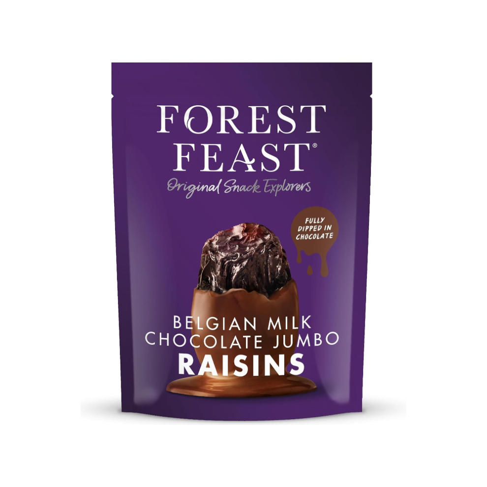 Forest Feast Belgian Milk Chocolate Jumbo Raisins 1Kg