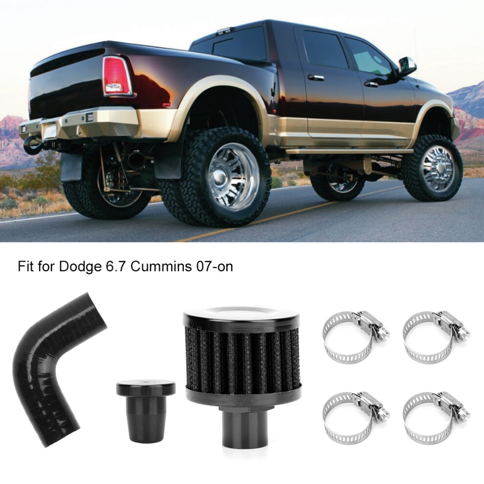 Crankcase Vent Reroute Ventilation Line Change Kit Fit For Dodge 6.7 Cummins 07- 5061323785772