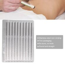 100pcs / box Disposable Acupuncture Needle Stainless Steel Sterile Needle0.25 x 40