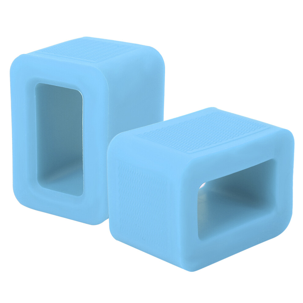 2Pcs Silicone Car Seat Belt Buckle Holder Seatbelt Guard Receiver Auto Accessoriesblue 7891323785582