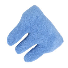 Hellblauer Fingertrenner Anti-Haft-Handschoner Pflege für Senioren 12x12cm