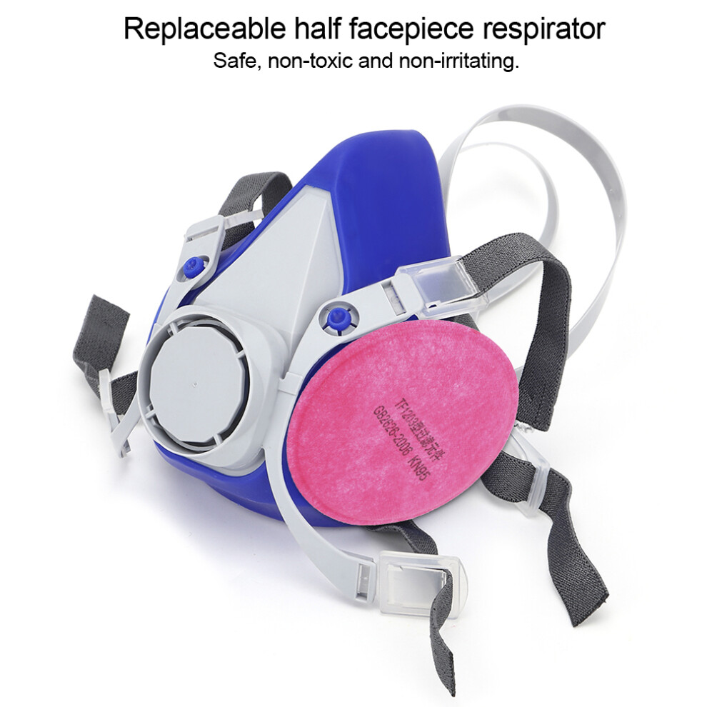 Self-Suction Half Facepiece Particulate Filter Anti Dust Respirator Mask With 2 Filter Cottons 8201323786349