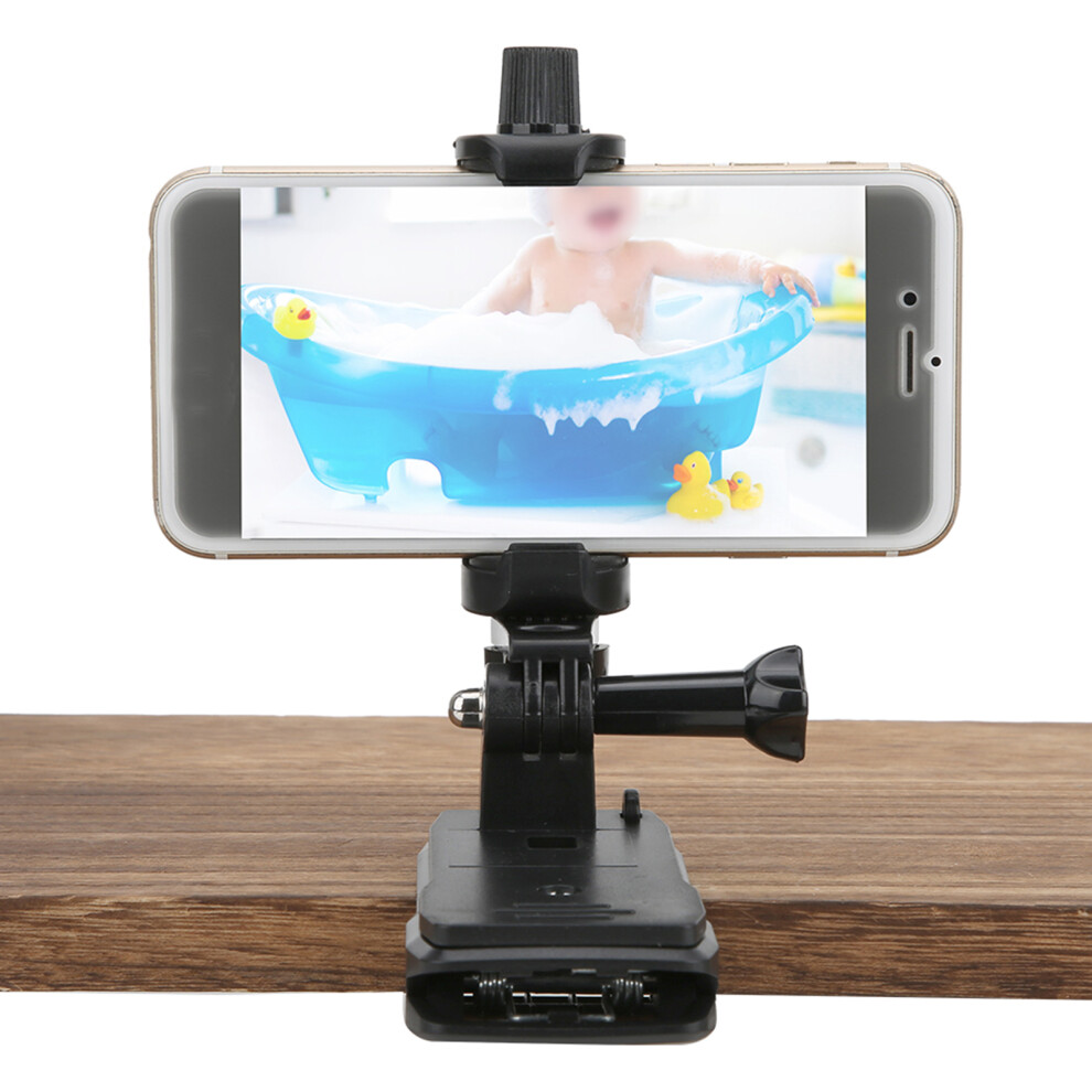 Action Camera Clip Backpack Phone Clamp 360 Degree Rotation For Gopro Black 5041323786832