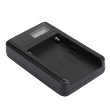 Schwarzes LED-Video-Licht mit LCD-Display für NP-F550, 960, 970 – 85x50x15 mm