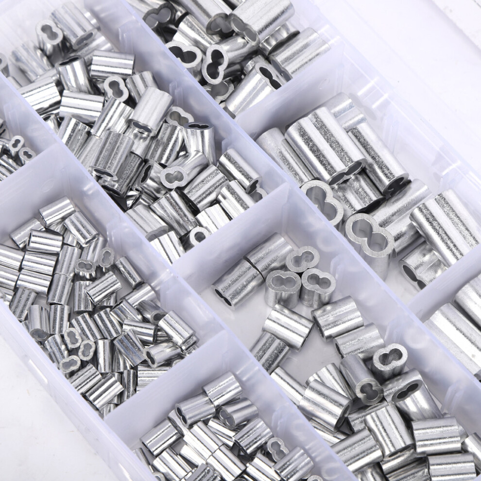 315Pcs Aluminum Crimping Loop Sleeve M1.2 M1.5 M2 M2.5 M3 M4 M5 M6 Hardware Parts 3161323789892