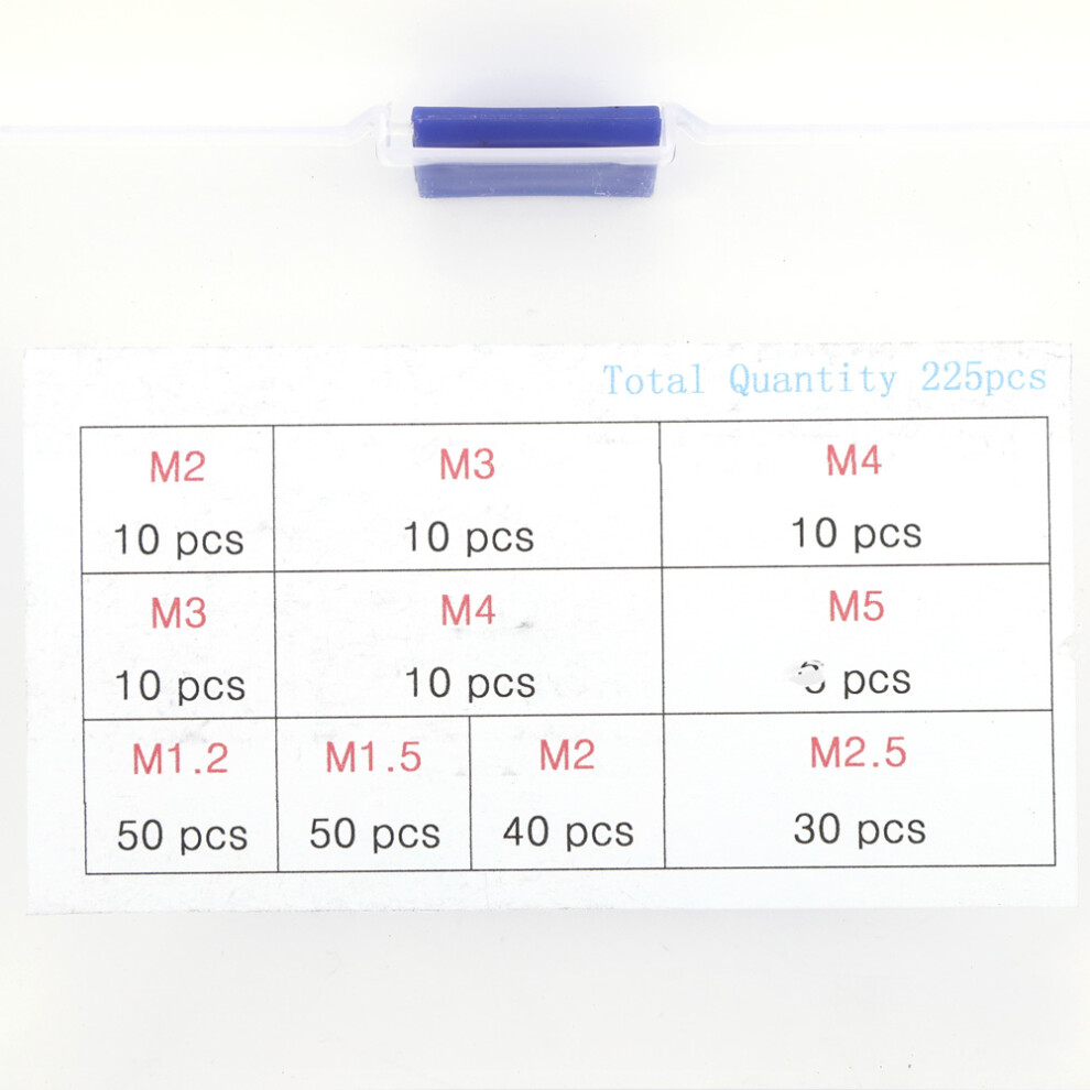 225Pcs M1.2 M1.5 M2 M2.5 M3 M4 M5 Crimping Loop Sleeve M2 M3 Wire Rope Thimble 6911323789852