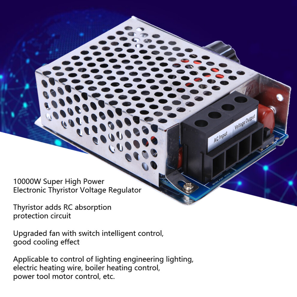 Ac Voltage Regulator Dimmer 10000W Super High Power Electronic Thyristor Voltage Regulator 3011323790681