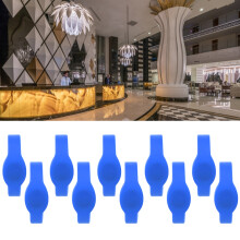 10pcs 13.56Mhz RFID Wristband Silicone Bracelet Waterproof IC Card for Swimming Pool Sauna RoomBlue