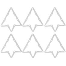 6Pcs Billiard Magical Rack Sheet Table Pool 10-Ball Paper Tip Tool Accessory White