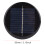 4 Stück 6V 80mm Polykristallines Silizium-Rundsolarmodul-Set 7