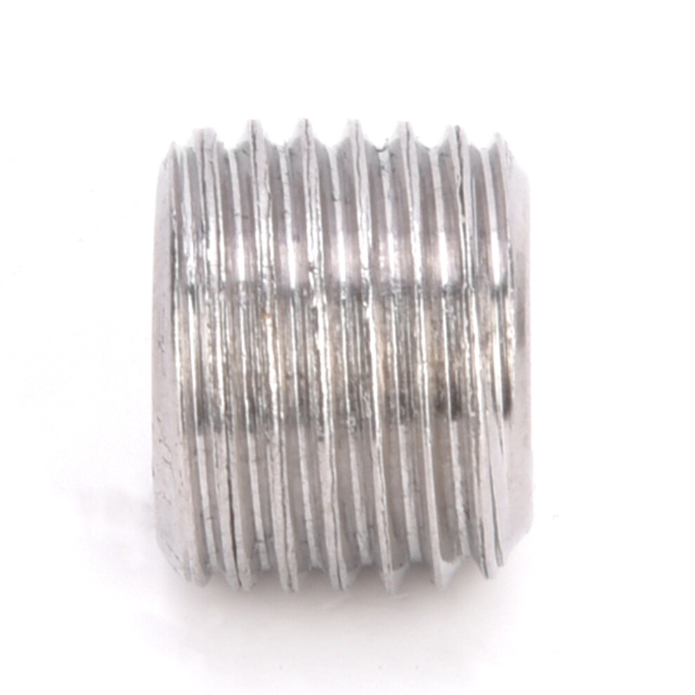 10Pcs 304 Stainless Steel Pipe Fitting Plug Head Male Thread Bspp Hex Plug Head3/8In 3471323798634