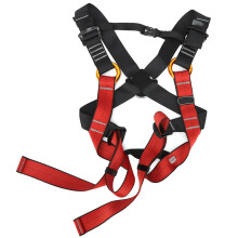 Black Red Polyester Children Full Body Climbing Harness Outdoor Protection Safety BeltBlack Red S (3-10 Years Old)