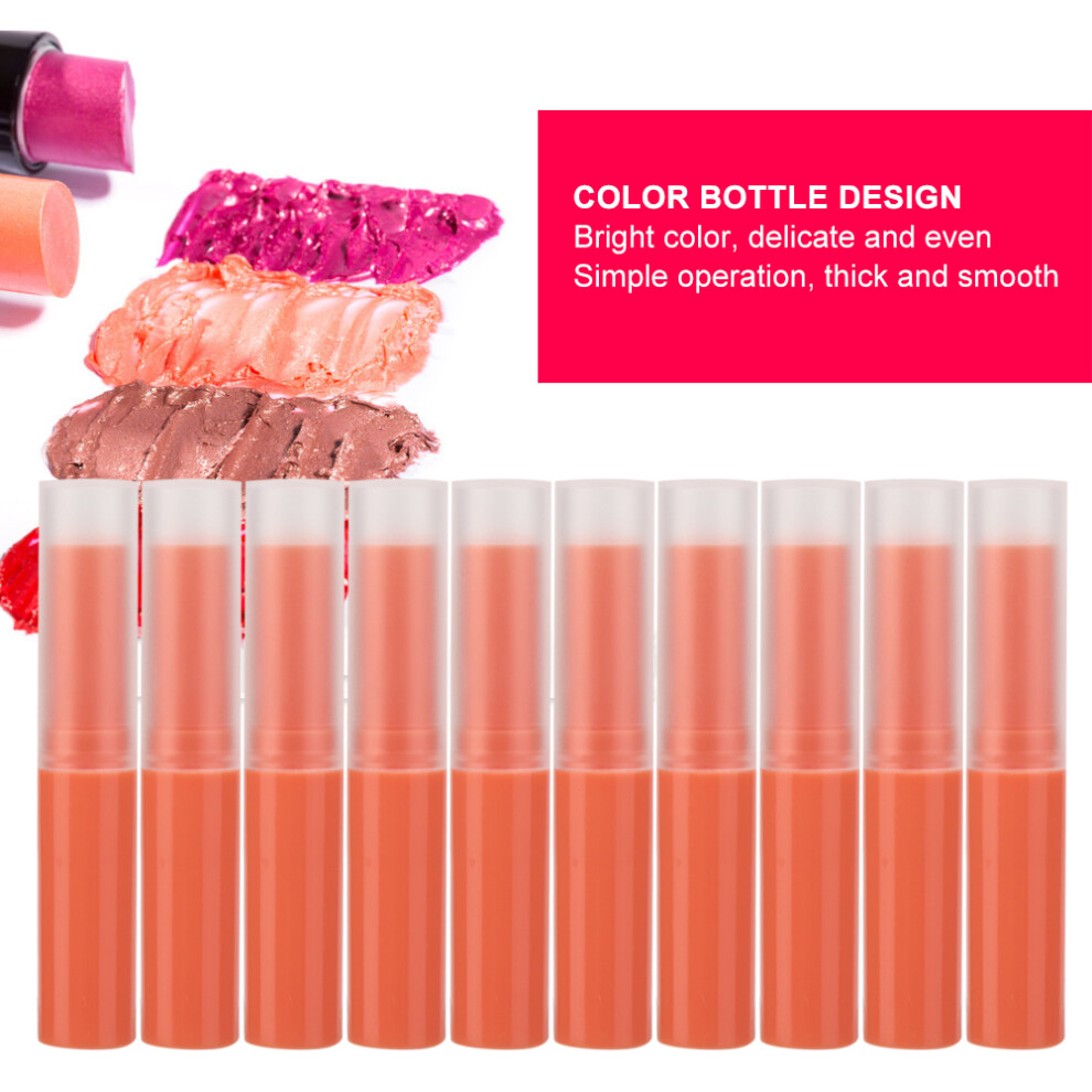 10pcs Empty Lip Balm Tube Lip Gloss Container DIY Lipstick Making AccessoryOrange