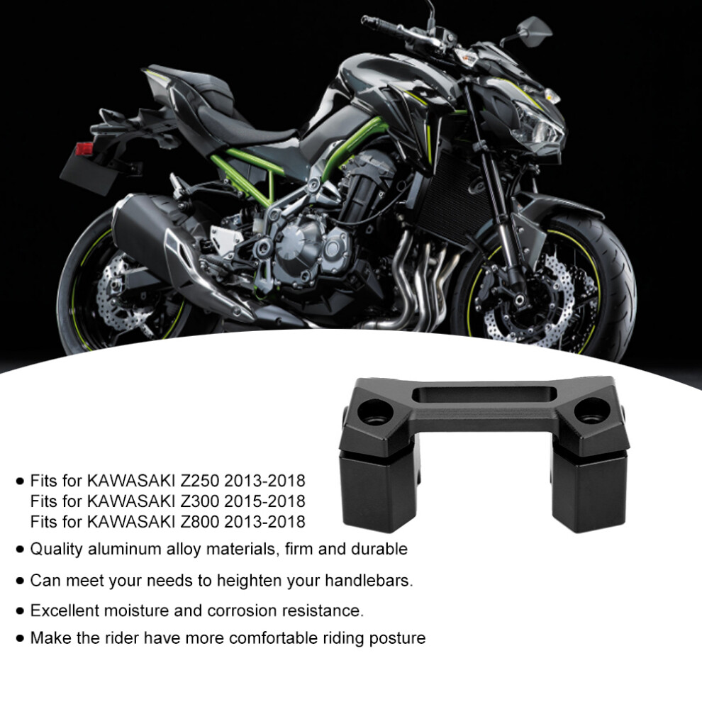 Motorcycle Handlebar Riser Heightening Code Fits For Kawasaki Z250 Z300 Z800black 4321323804226