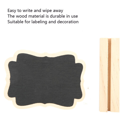 20 Sets Plant Marking Message Board Mini Blackboard Home Office Wedding Table Decoration 2