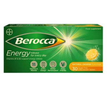 Berocca Effervescent Tablets Orange Flavour 30 Tablets