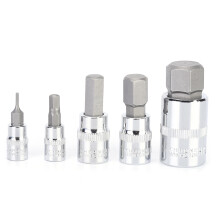 34pcs Impact Inner Hex Bit Socket Set 1/2in 1/4in 3/8in Nut Wrench Driver Adapter Power Tools