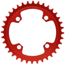 96BCD Aluminiumlegierung Rot Enges Weites 36Zinnen Fahrradkette für Mountainbike