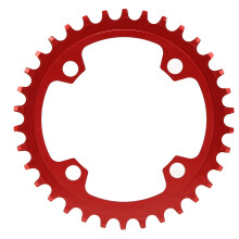 96BCD Aluminiumlegierung Eng Weit Rundes Fahrrad-Kettenblatt 34Z Rot