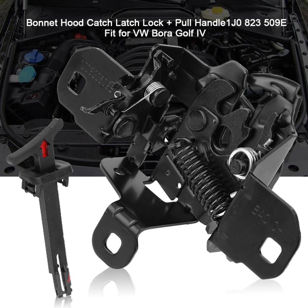 Bonnet Hood Catch Latch Lock With Pull Handle For Bora Golf Iv 1J0 823 509E 4611323814555