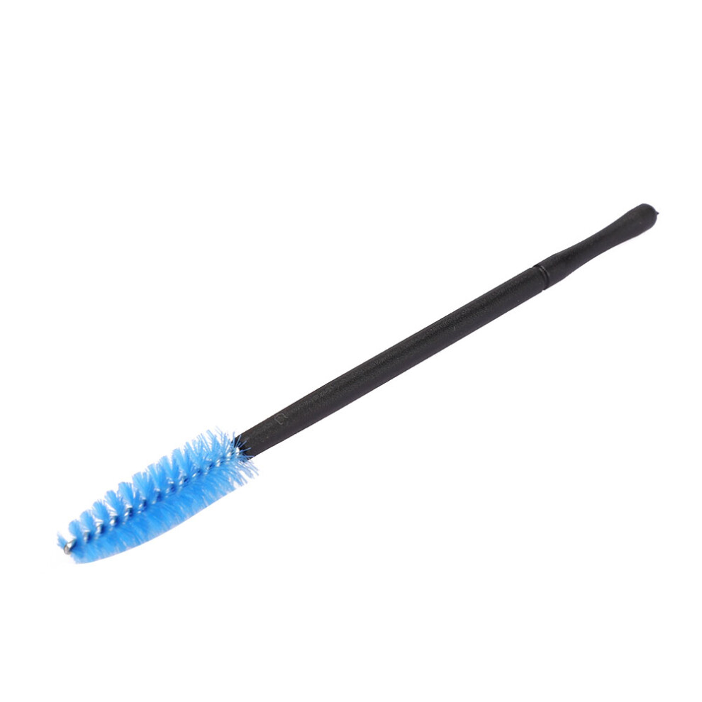 100pcs Disposable Eyelash Brush Mascara Wands Applicator Makeup Brush SetBlue