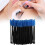 100pcs Disposable Eyelash Brush Mascara Wands Applicator Makeup Brush SetBlue 6