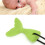 Silicone Fish Tail Shape Teether Baby Chewing Pendant Necklace Teething StickGreen 7