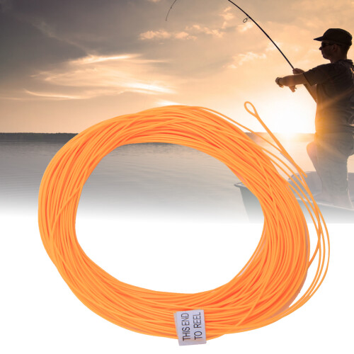 Nylon Floating Fly Fishing Line with Welded Loop Counterweight Fish Tackle AccessoryOrange