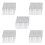 500Pcs Clear Plastic Test Tubes With White Screw Caps Sample Containers Bottles Push Caps 12X75mm 1