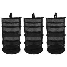 3X Herb Drying Net With Zippers Herb Dryer Mesh Tray Drying Rack Flowers Buds