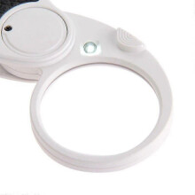 6Pcs 5 Trade Loupe Magnifying Glass With LED Lamp Pocket Magnifier Portable Folding Keyring