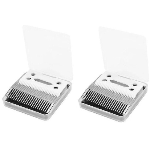 4Pc Hair Beard Replace Ceramic Blade Cutter Metal Bottom For Wahl Shear Clipper