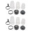 2X Cup And Blade Set For Nutri Replacement High-Speed Blender Mixer System For Replacement With Nutribullet-11086 1