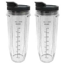 32 OZ Juicer Cup Replacement For Nutri Ninja BL450 BL640 BL480 BL2012 N102 Foodi SS351 SS401 Nutri Ninja