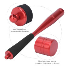 25mm Diameter Fishing Bat Tool Aluminium Alloy Head 2 Colours Fish Priest with Foam HandleRed