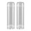 2X 10-Inch Reusable Empty Clear Water Filter Cartridge Housing Various Refillable Media 1