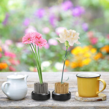 2Pcs Copper Stainless Steel Round Shape Flower Kenzan Needle Flower Arrangement Accessory Tool