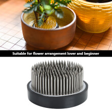 Round Shape Flower Kenzan Holder Needle Flower Arrangement Arranging Accessories ToolStainless Steel Needle