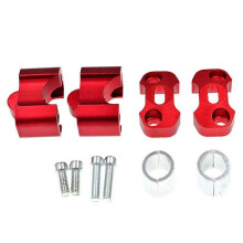 Motorcycle Handlebar 1 Pair 22-28mm Aluminum Alloy Clamp Extend Adapter Riser Thickened Reinforced Deck-6352