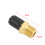 2 Stück 1/4 Zoll NPT Messing Luftkompressor Tankbefüllventil Gold & Schwarz 5
