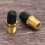 2 Stück 1/4 Zoll NPT Messing Luftkompressor Tankbefüllventil Gold & Schwarz 4