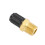 2 Stück 1/4 Zoll NPT Messing Luftkompressor Tankbefüllventil Gold & Schwarz 7