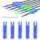 50Pcs Portable Plastic Bow Arrow Nock Insert Tail Archery Accessory for 6mm Shaftmentblue 1