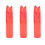 50Pcs Portable Plastic Bow Arrow Nock Insert Tail Archery Accessory for 6mm Shaftmentred 5