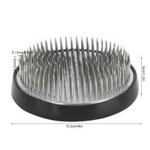 Japanese Style Round Kenzan Flower Arrangement Holder Needle Arranging Tool AccessoriesStainless Steel Needle