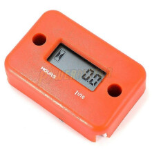 Motorcycle Hour Odometer Induction Digital LCD Battery Clock Accessories ATV Dirt Motocross Hours Motor