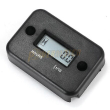 Motorcycle Hour Odometer Induction Digital LCD Battery Clock Accessories ATV Dirt Motocross Hours Motor