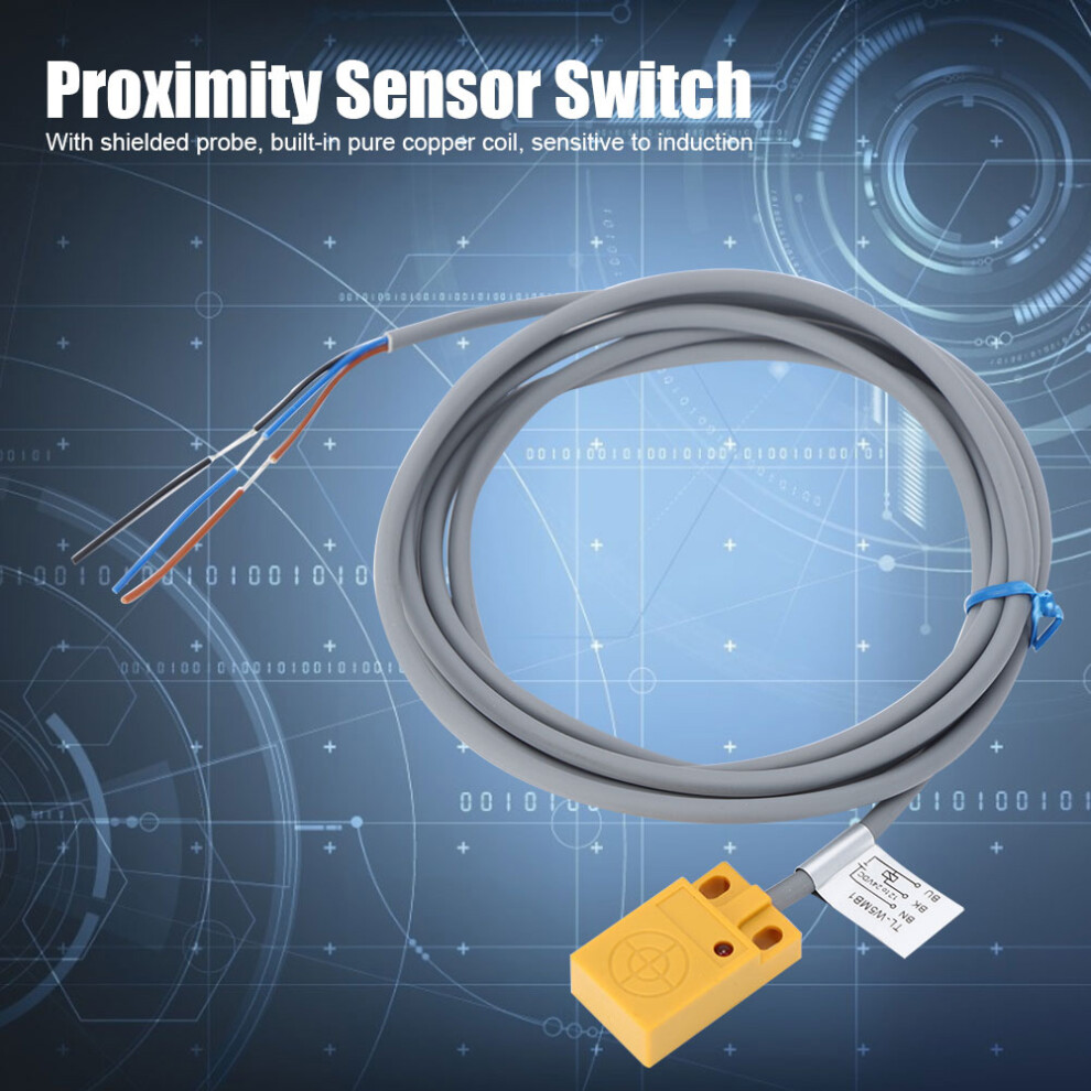Berm Proximity Sensor Switch Inductive Type Abs Shell Dc12-24V 3-Wires Pnp No 5Mm 5051323825745
