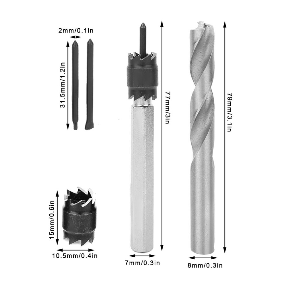9Pcs Spot Weld Cutter Set Drill Bit High Speed Steelwelding Drilling Tool Fittings 3091323825989