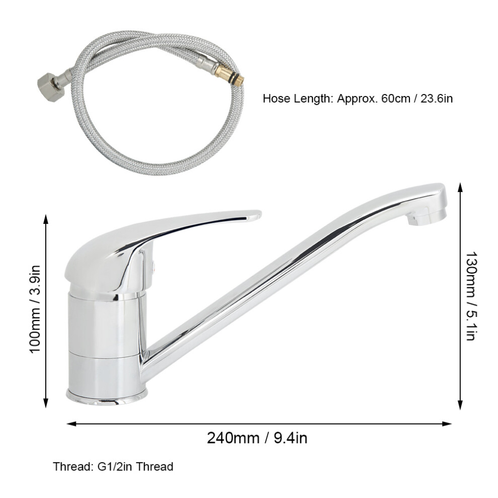 G1/2In Thread Copper Hot And Cold Water Kitchen Faucet 360 Degrees Rotation Sink Water Tap 4971323825921